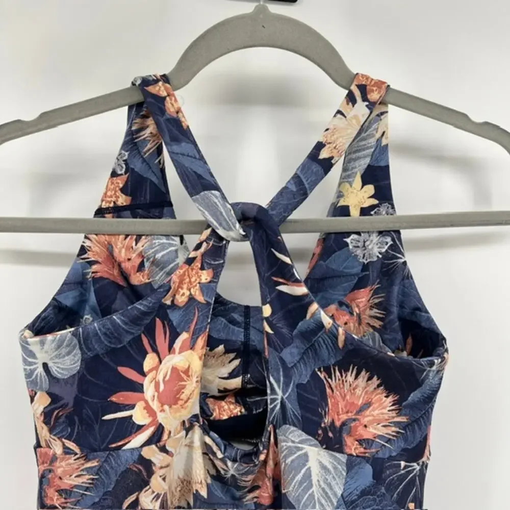 Patagonia Magnolia Spring Dress Womens XS Furnai Floral Blue Built in BraStretch